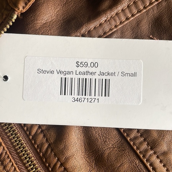 Stevie Vegan Leather Jacket - Picture 5 of 5